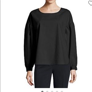 Worthington scoop neck balloon sleeve shirt size petite small